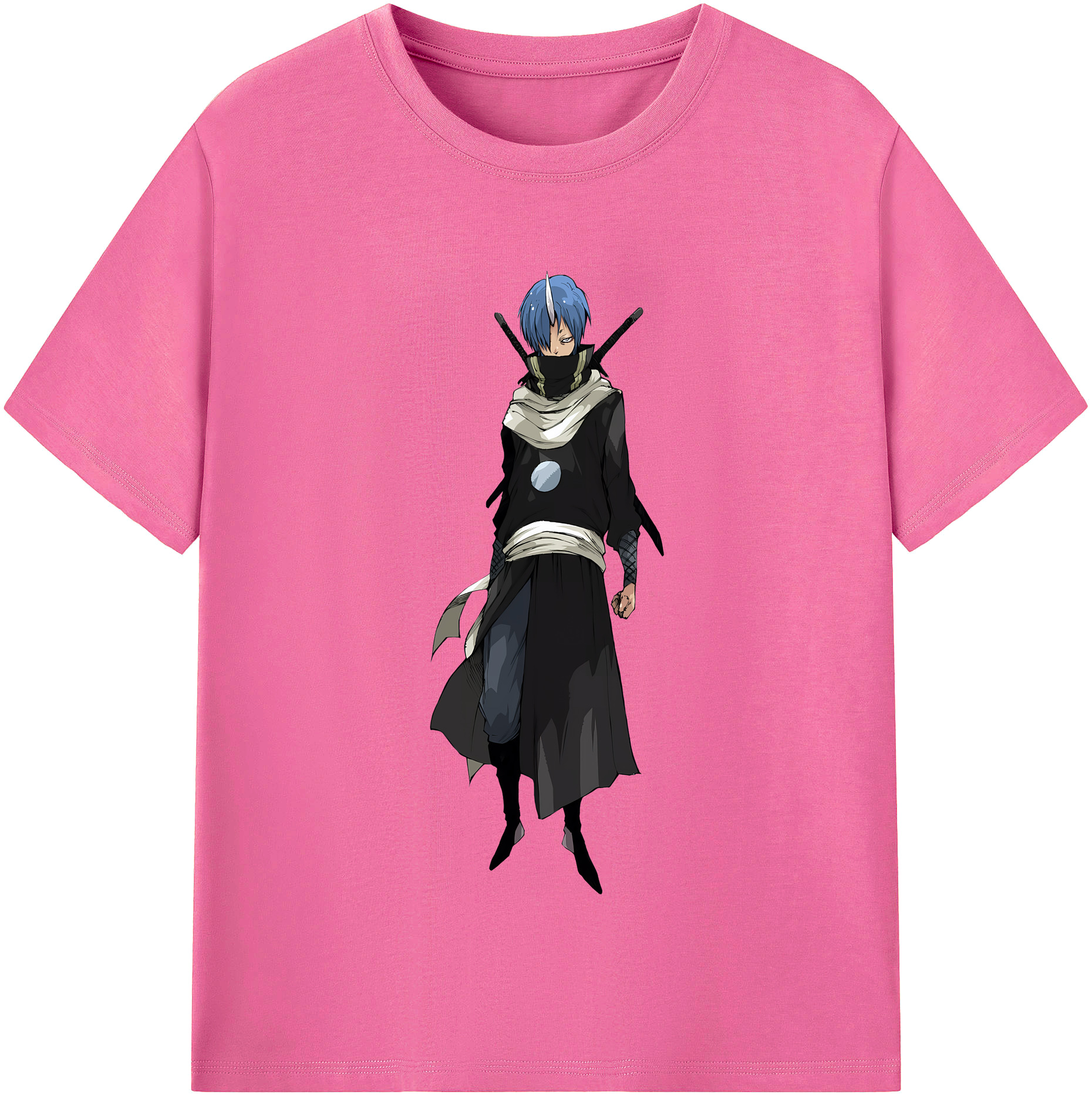 （画像用） 転スラ Regarding Reincarnated to Slime レディースカジュアルプリントTシャツ（綿100％）